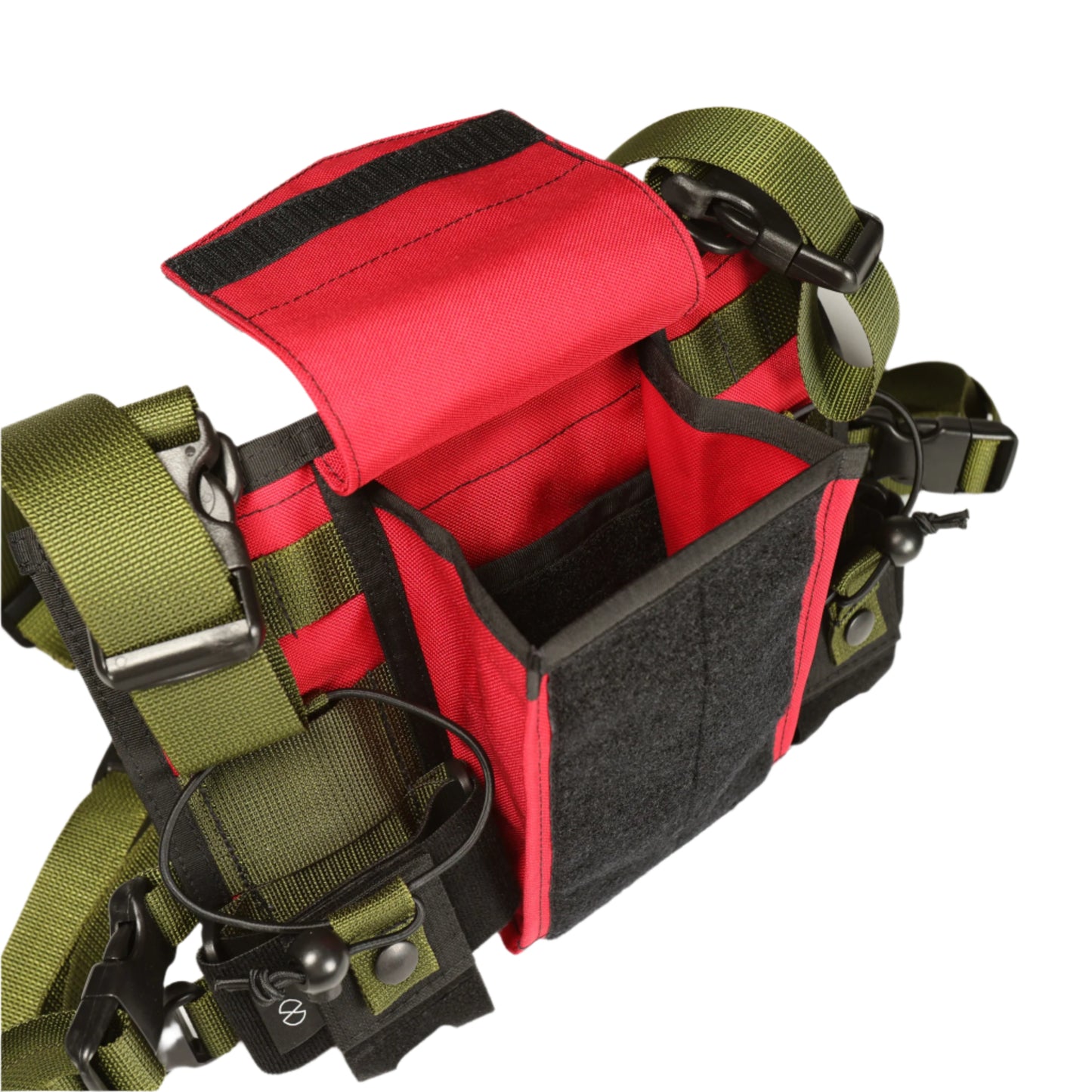 Chest Rig Type 3 (Black/Red/Olive Green)