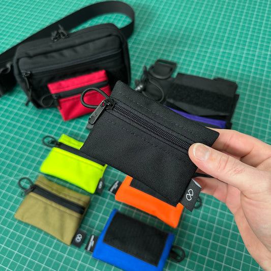 Sticky Tiny Zip Pouch (Hook-Backed)