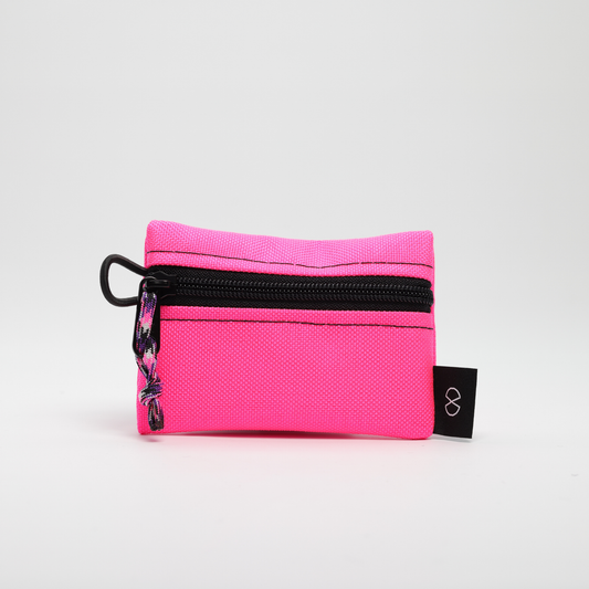 Tiny Pocket Pouch (#026) Pink/Flo Yellow