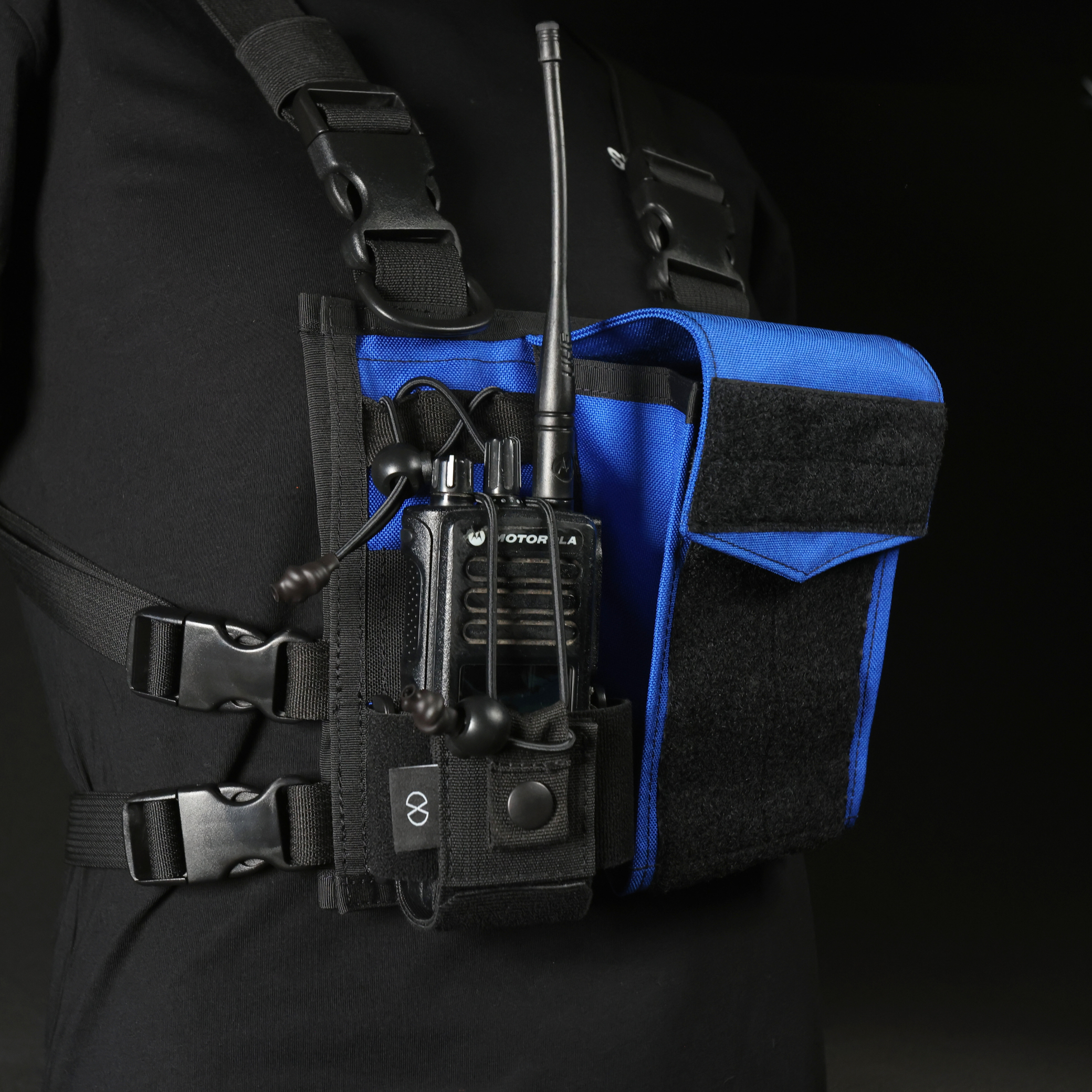 Chest Rig Type 2 (Black/Royal Blue)