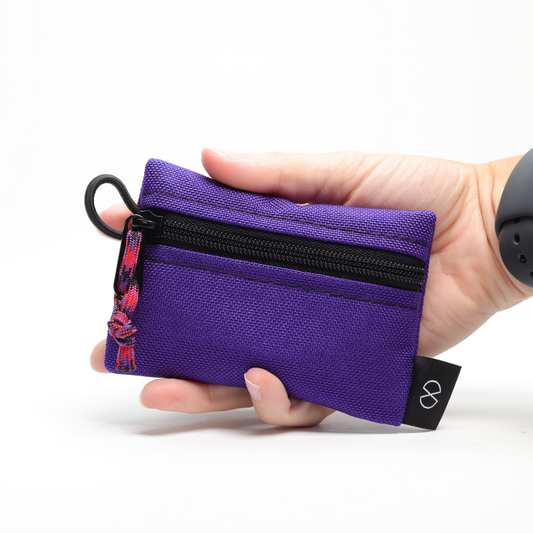 Tiny Pocket Pouch (#029) Purple/Fluro Orange