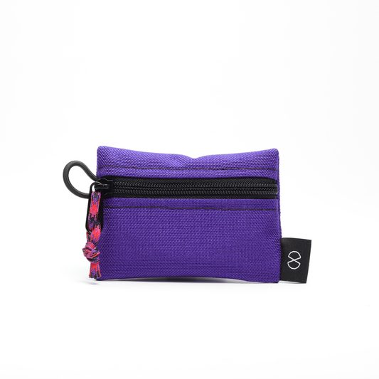 Tiny Pocket Pouch (#029) Purple/Fluro Orange