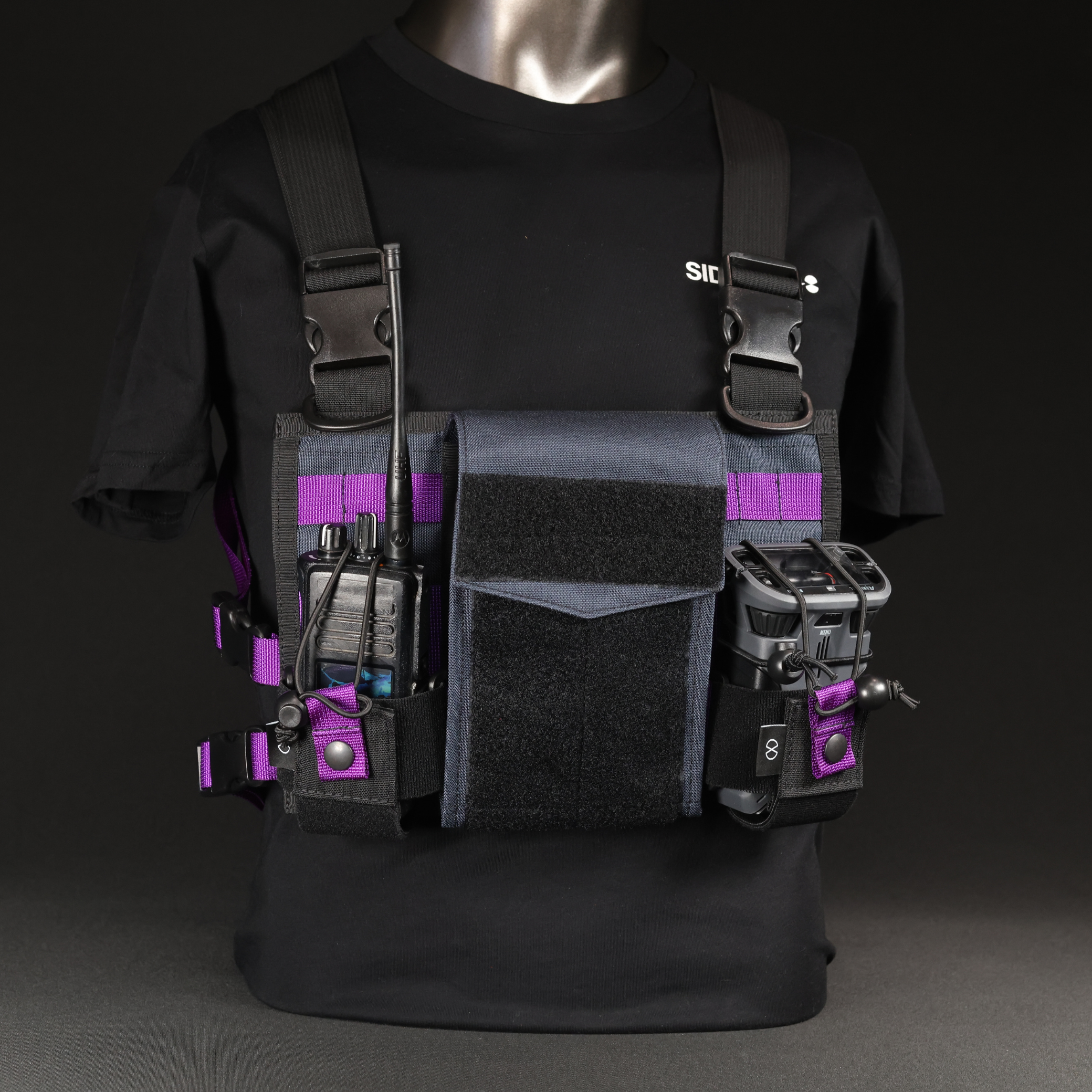 Chest Rig Type 3 (Black/Navy/Purple)