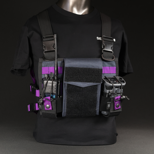 Chest Rig Type 3 (Black/Navy/Purple)
