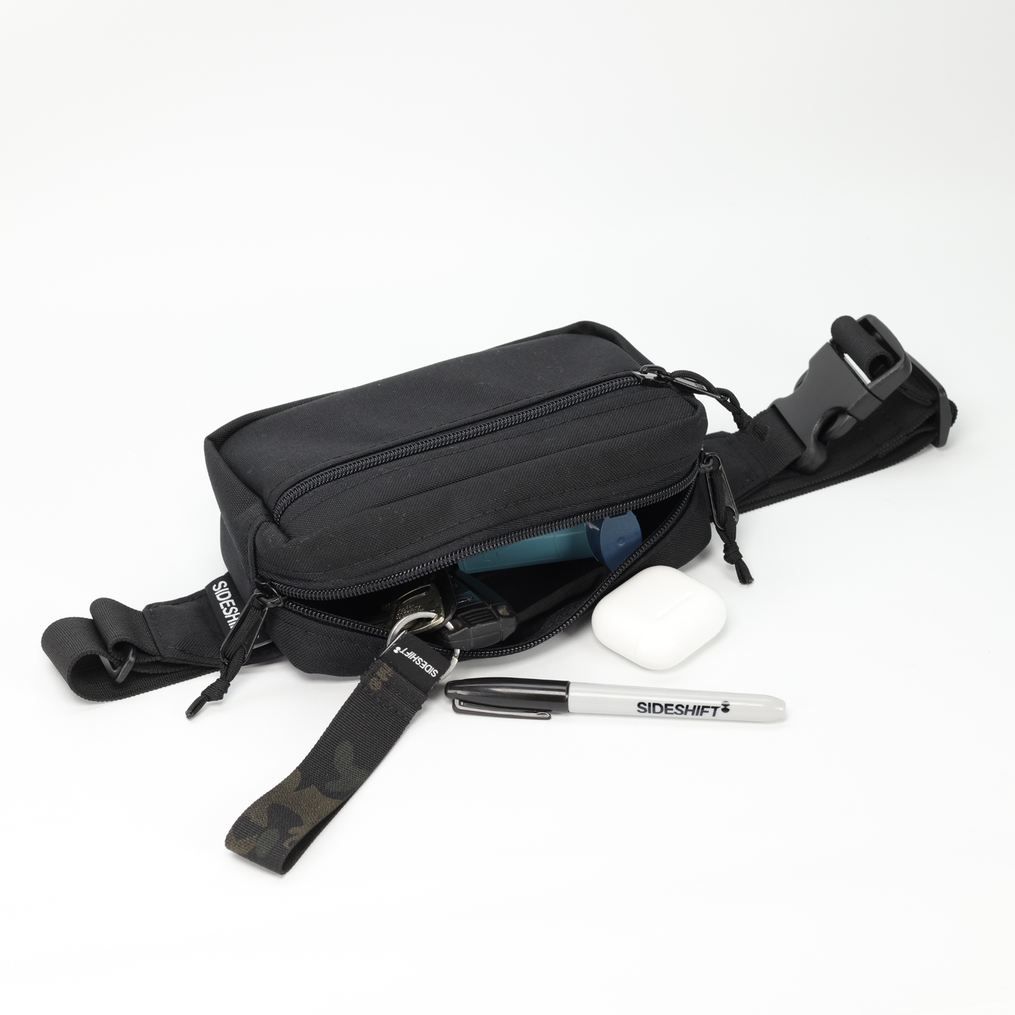 Waist Pack (Black/Black with Loop)