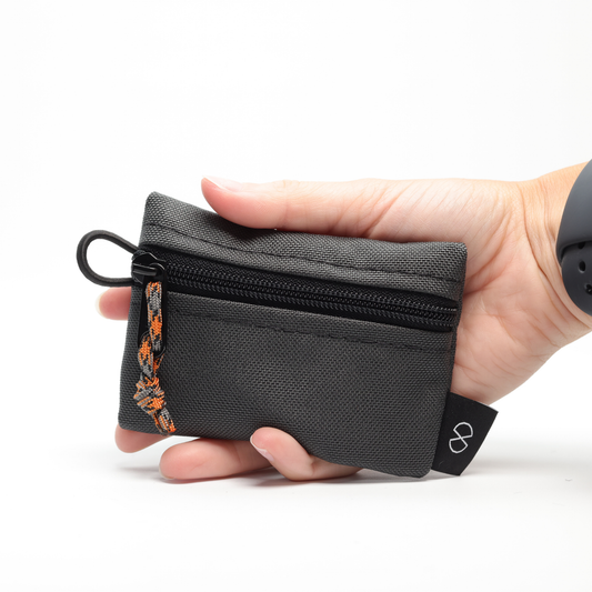 Tiny Pocket Pouch (#033) Dark Grey/Black