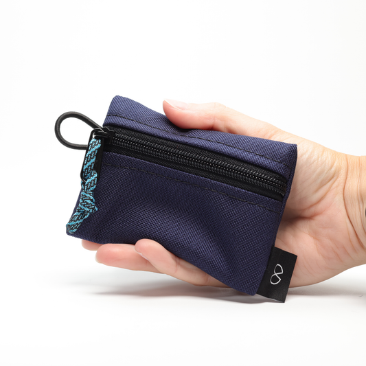 Tiny Pocket Pouch (#003) Navy/Black