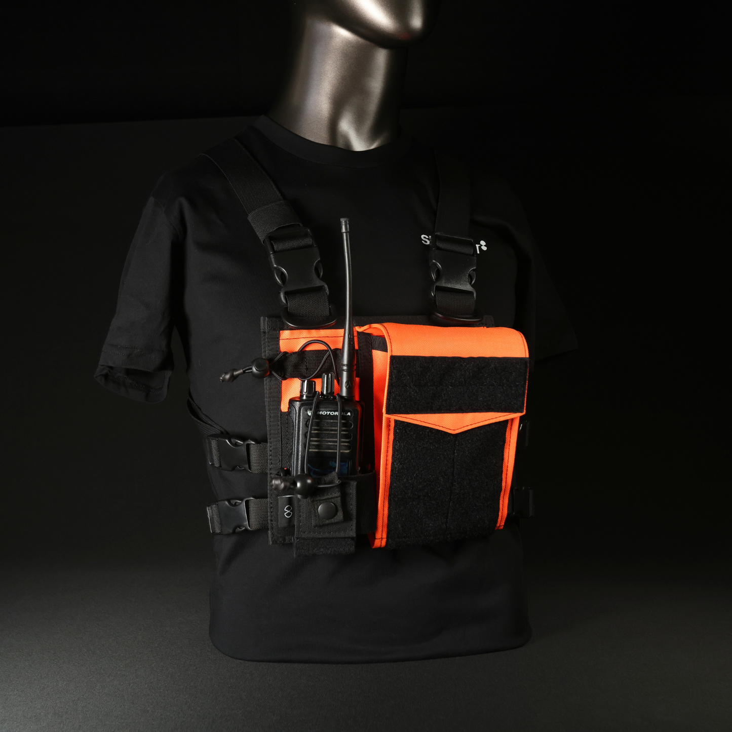 Chest Rig Type 2 (Black/Fluro Orange)