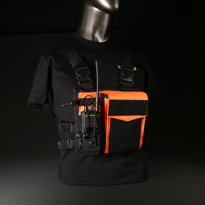 Chest Rig Type 2 (Black/Fluro Orange)