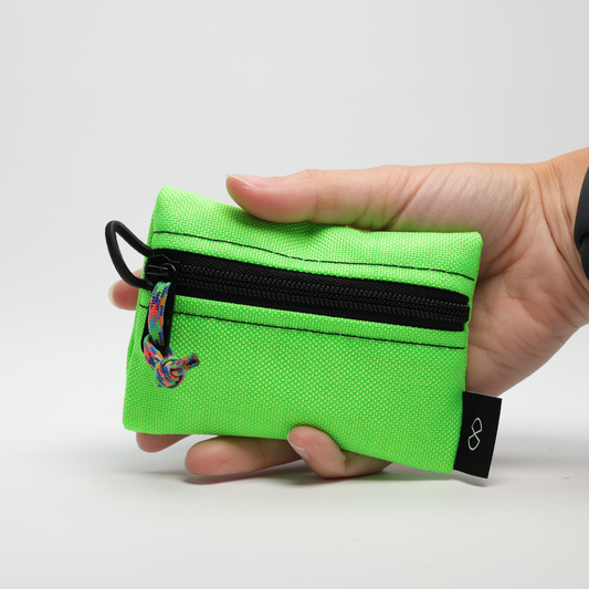 Tiny Pocket Pouch (#034) Flo Green/Flo Orange