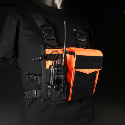Chest Rig Type 2 (Black/Fluro Orange)