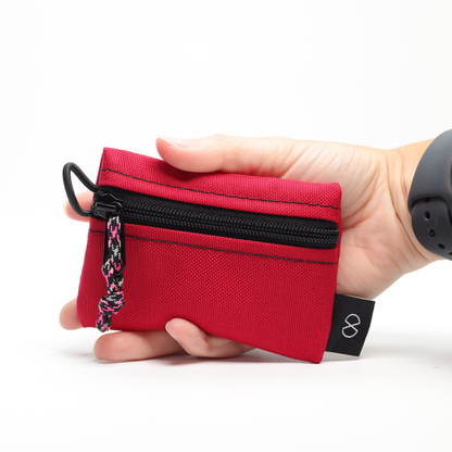 Tiny Pocket Pouch (#036) Red/Flo Orange