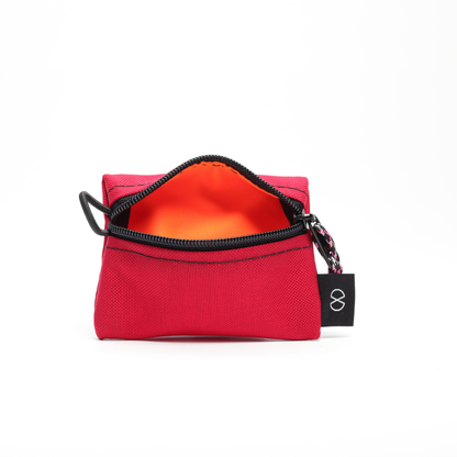 Tiny Pocket Pouch (#036) Red/Flo Orange