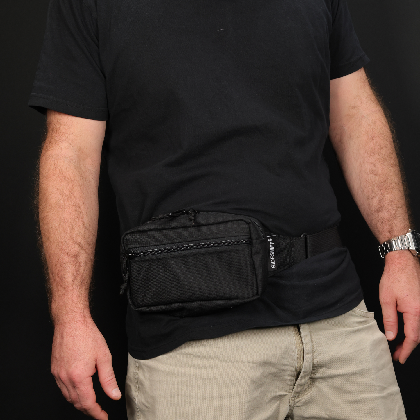 Waist Pack (Black/Black with Loop)