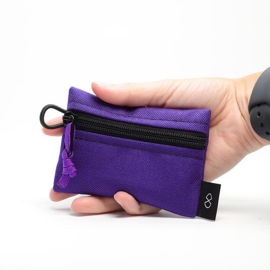 Tiny Pocket Pouch (#038) Purple/Black