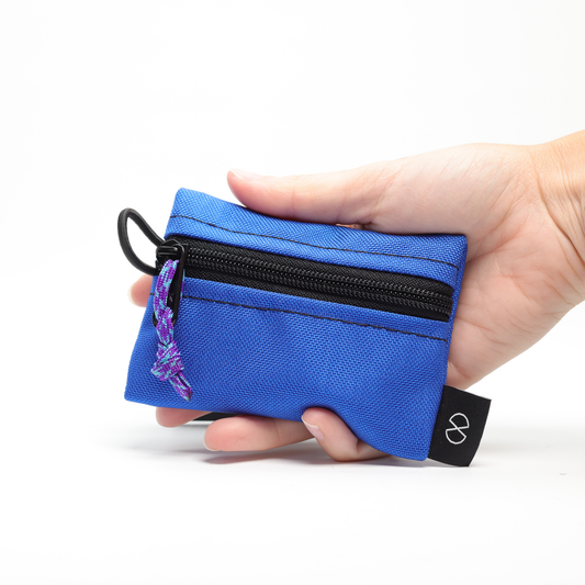 Tiny Pocket Pouch (#039) Royal Blue/Black