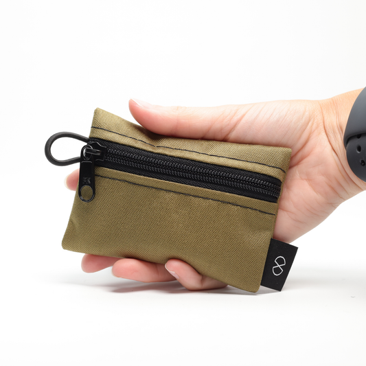 Tiny Pocket Pouch (#041) Khaki/Black