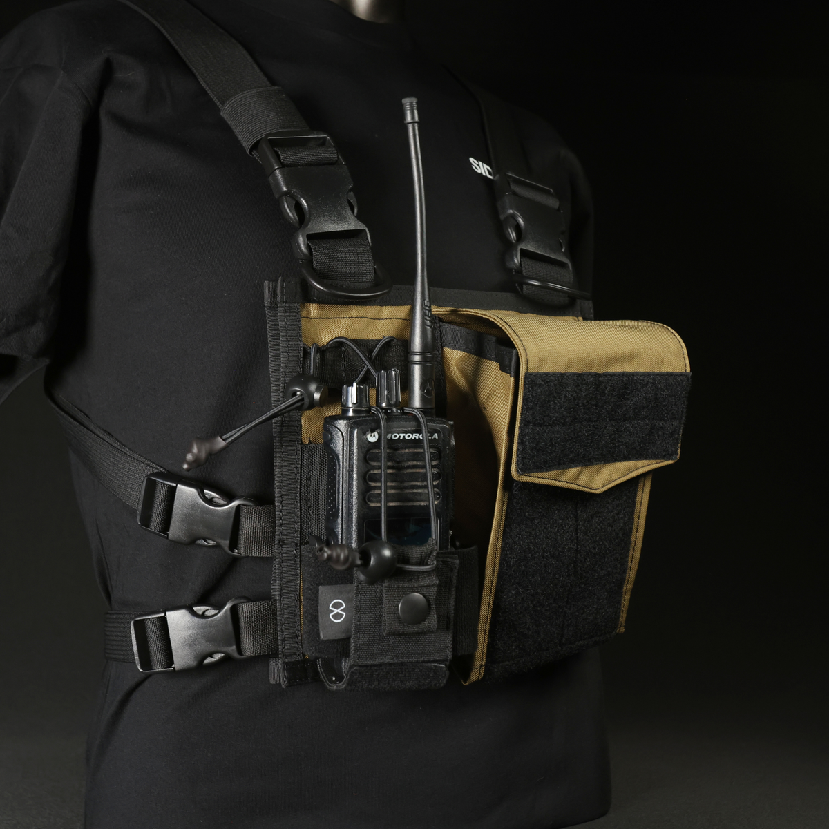 Chest Rig Type 2 (Black/Khaki)