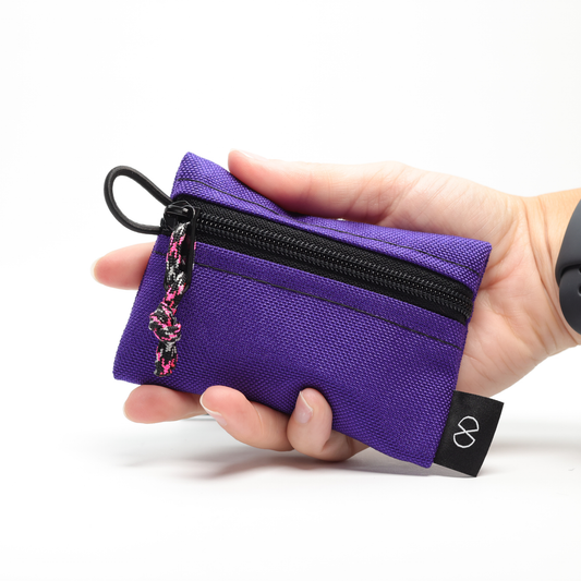 Tiny Pocket Pouch (#004) Purple/Flo Orange