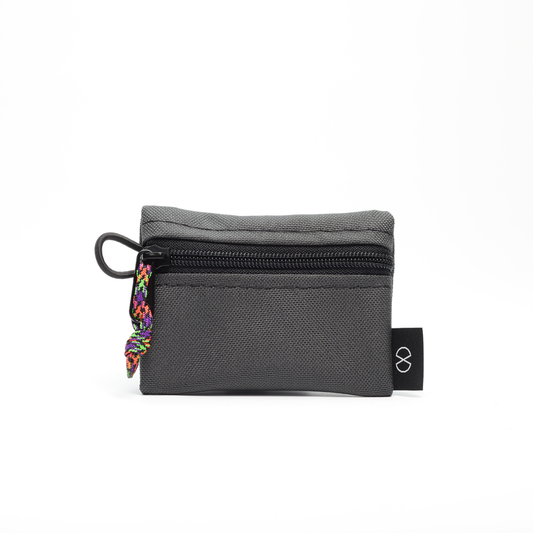 Tiny Pocket Pouch (#042) Dark Grey/Black