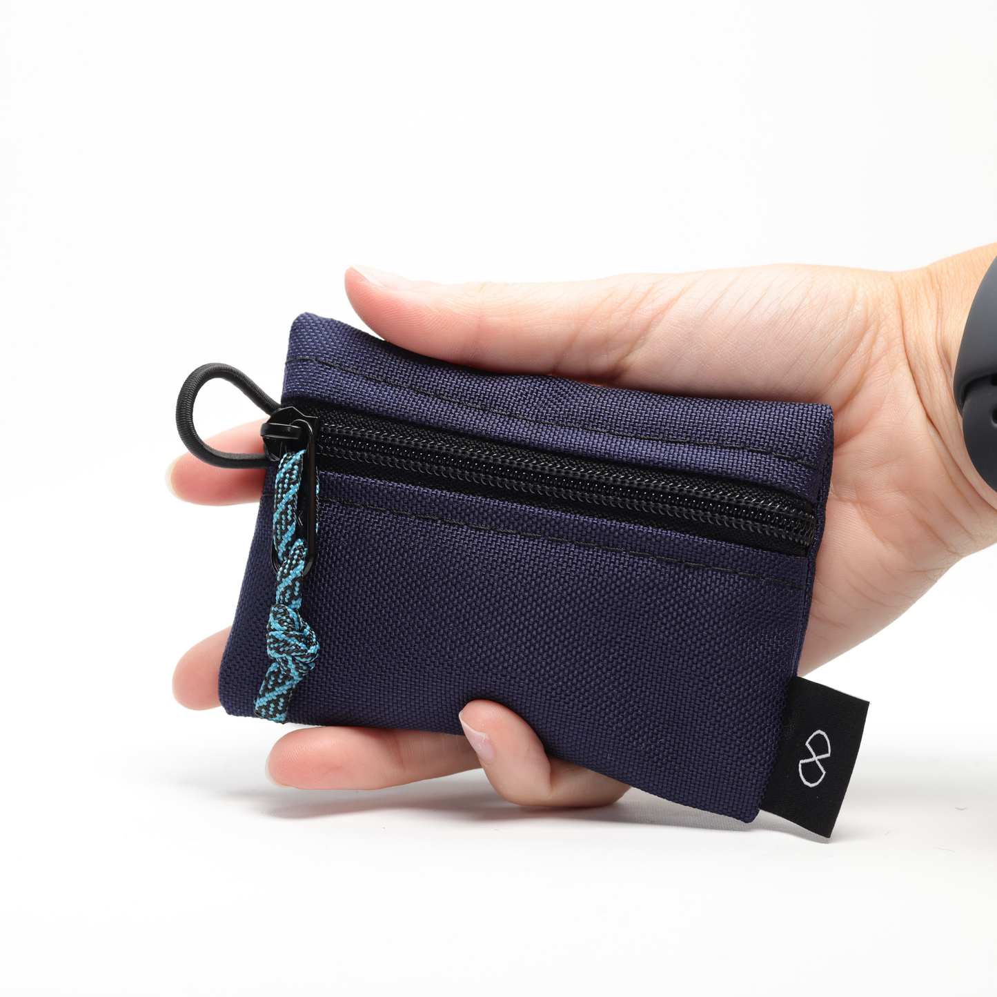 Tiny Pocket Pouch (#044) Navy/Flo Orange