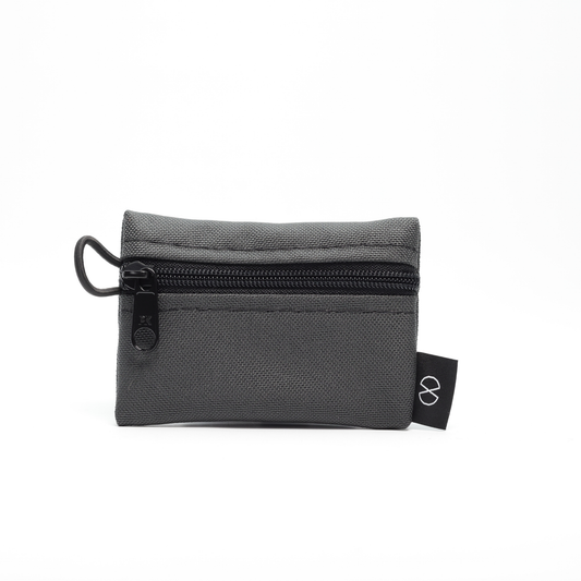 Tiny Pocket Pouch (#046) Dark Grey/Flo Orange