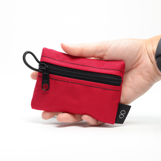 Tiny Pocket Pouch (#047) Red/Black