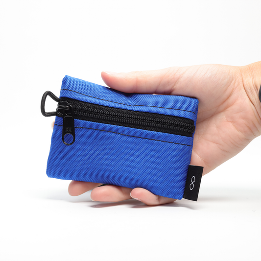 Tiny Pocket Pouch (#048) Royal Blue/Flo Yellow