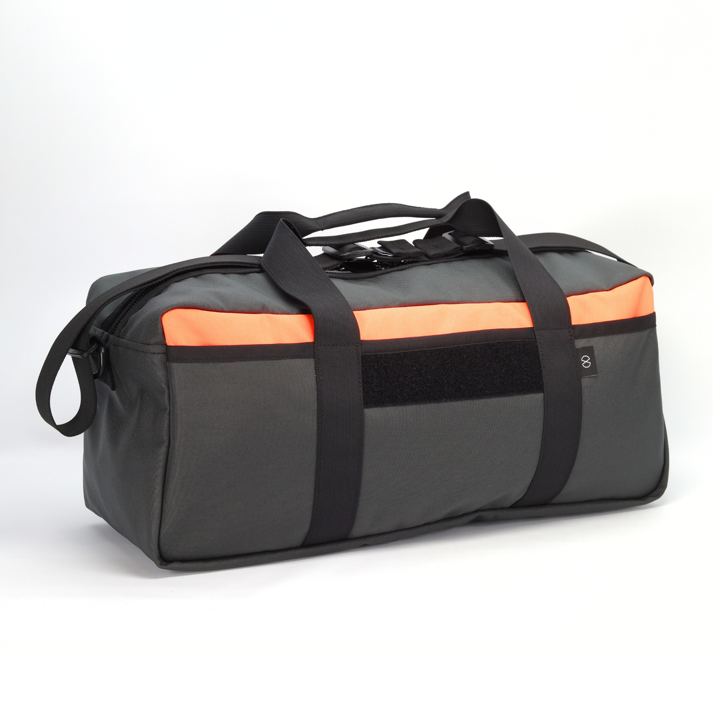20L Essentials Duffel #004 (Flo Orange on Dark Grey)