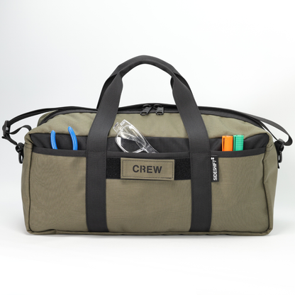 20L Essentials Duffel #004 (Black on Ranger Green)
