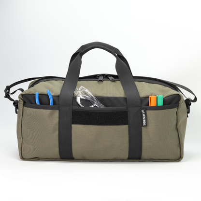 20L Essentials Duffel #004 (Black on Ranger Green)
