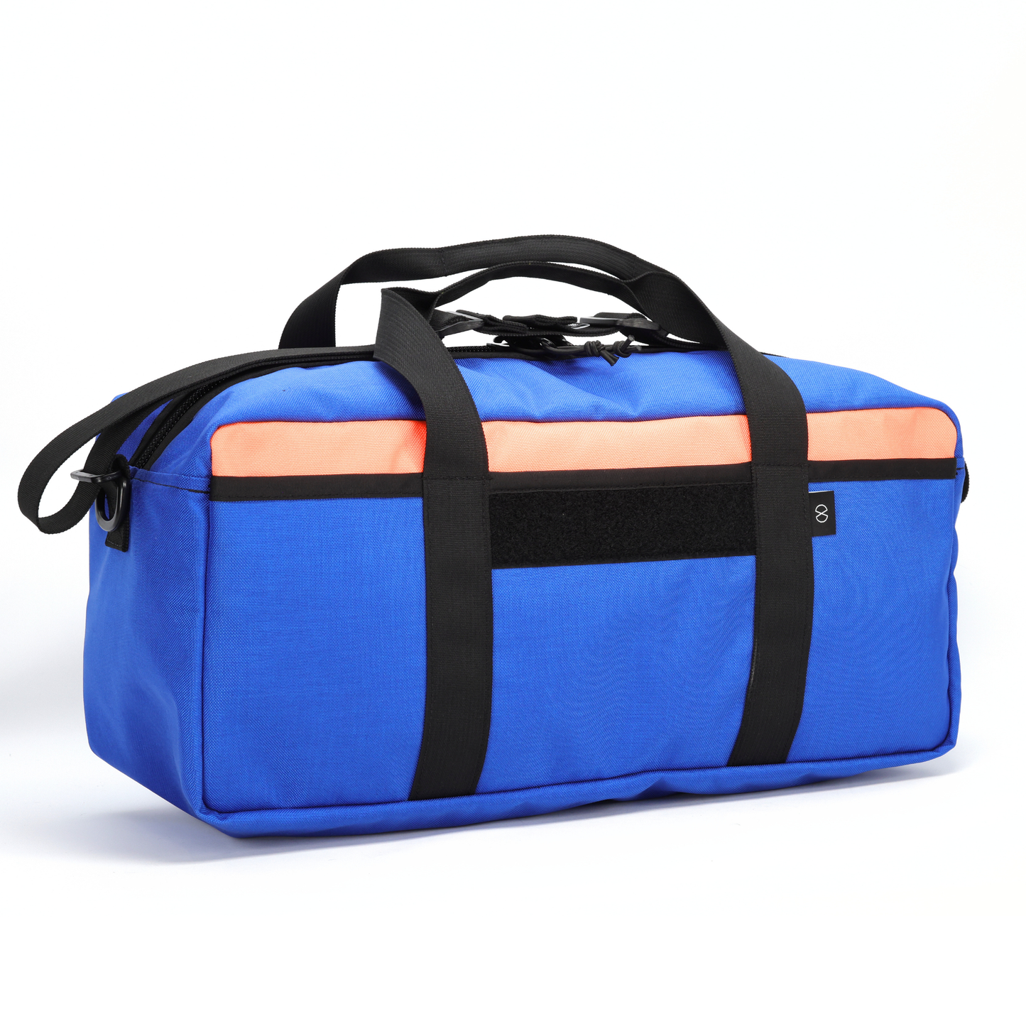 20L Essentials Duffel #005 (Flo Orange on Royal Blue)