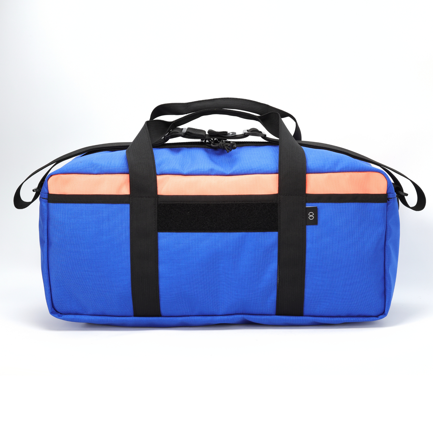 20L Essentials Duffel #005 (Flo Orange on Royal Blue)