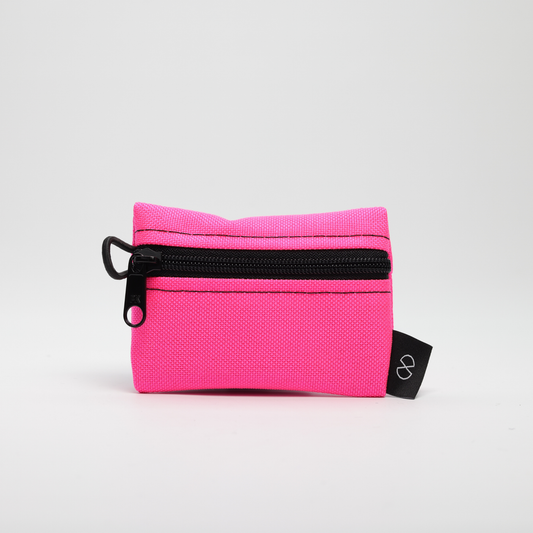 Tiny Pocket Pouch (#052) Pink/Dark Grey