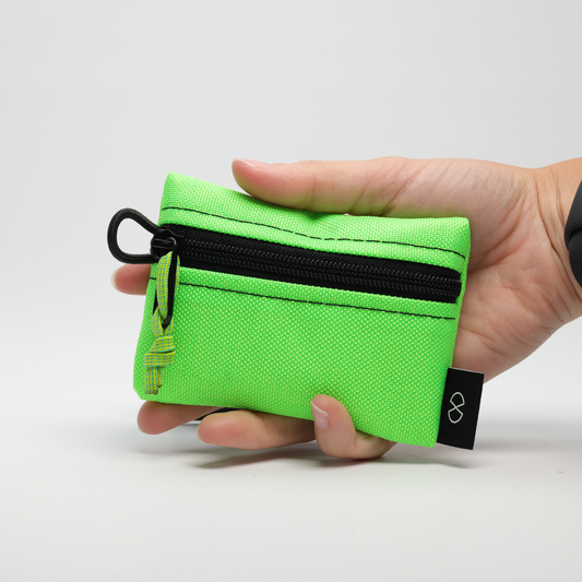 Tiny Pocket Pouch (#053) Flo Green/Flo Orange