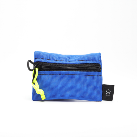 Tiny Pocket Pouch (#061) Royal Blue/Flo Yellow