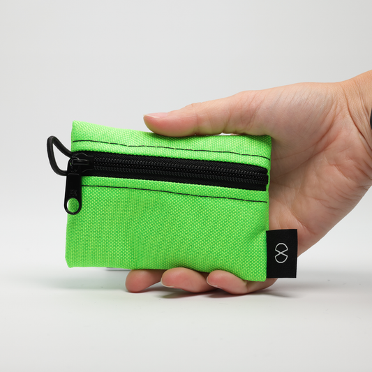 Tiny Pocket Pouch (#064) Flo Green/Black