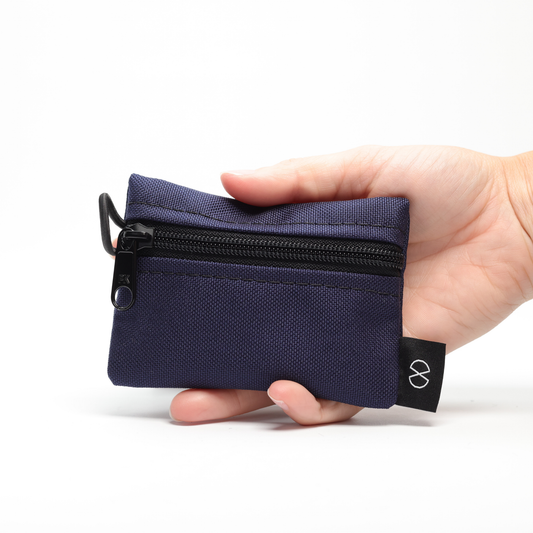 Tiny Pocket Pouch (#066) Navy/Dark Grey