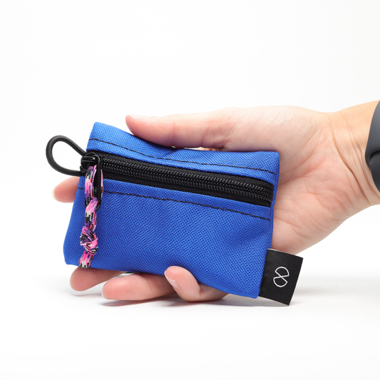Tiny Pocket Pouch (#067) Royal Blue/Black