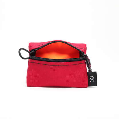 Tiny Pocket Pouch (#008) Red/Flo Orange