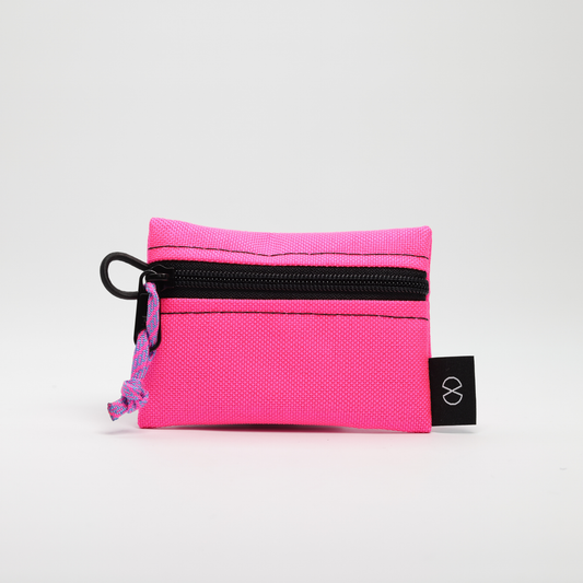 Tiny Pocket Pouch (#010) Pink/Dark Grey