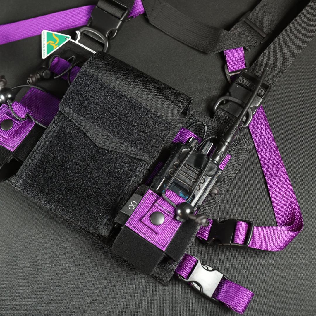 Chest Rig Type 3 (Black/Purple)
