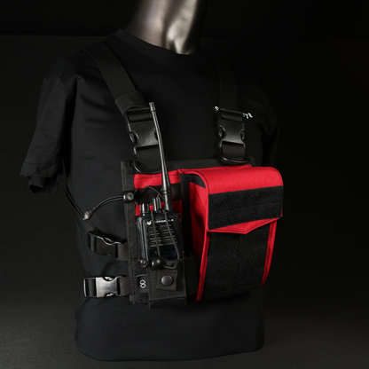 Chest Rig Type 2 (Black/Red)