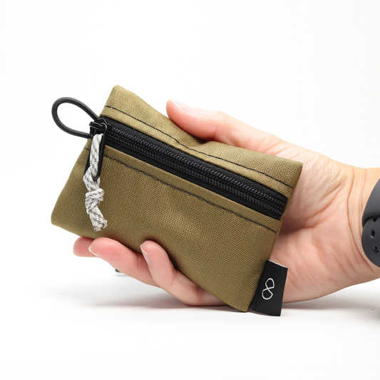 Tiny Pocket Pouch (#001) Khaki/Black