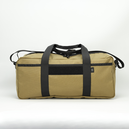 20L Essentials Duffel #006 (Black on Khaki)