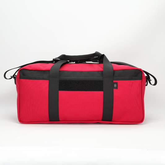 20L Essentials Duffel #007 (Black on Red)