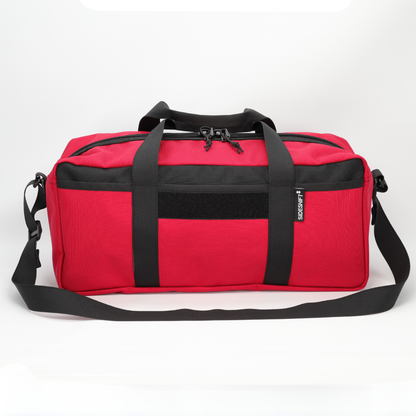 20L Essentials Duffel #007 (Black on Red)