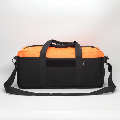 20L Essentials Duffel #008 (Flo Orange on Black)