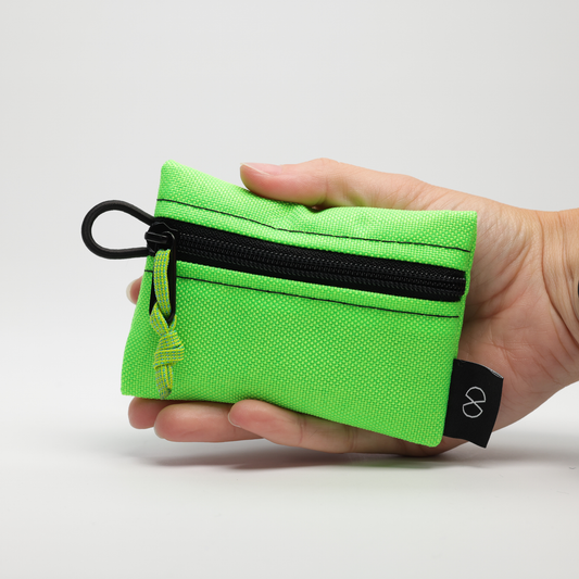 Tiny Pocket Pouch (#016) Flo Green/Black