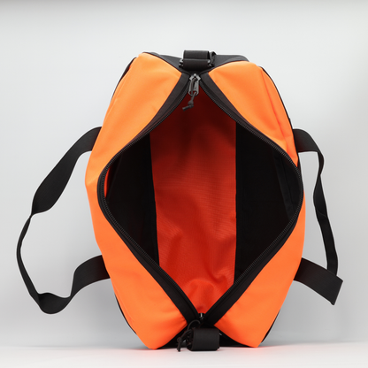 20L Essentials Duffel #008 (Flo Orange on Black)